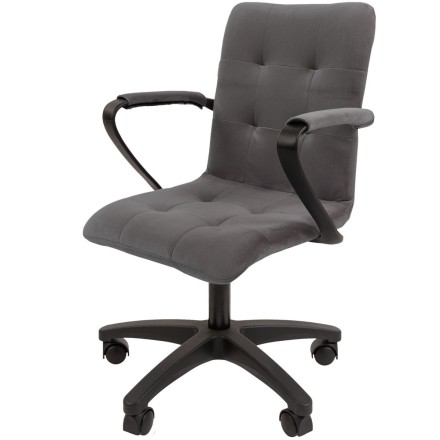 Офисное кресло Chairman 030 Россия ткань Т-55 серый, пластик