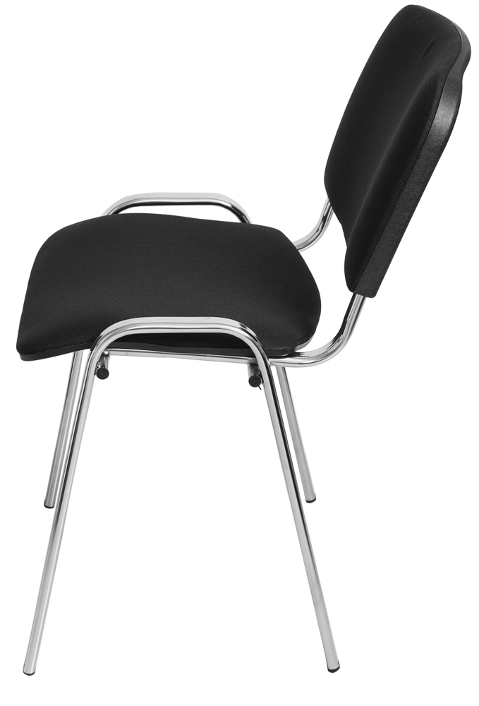 Стул Изо (черная ткань, хром) 