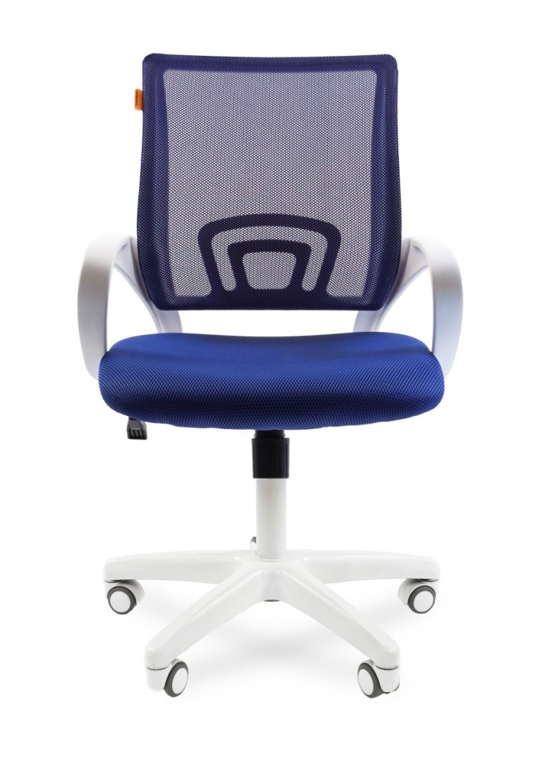 Офисное кресло Chairman 696 Россия белый пластик TW-10/TW-05 синий 