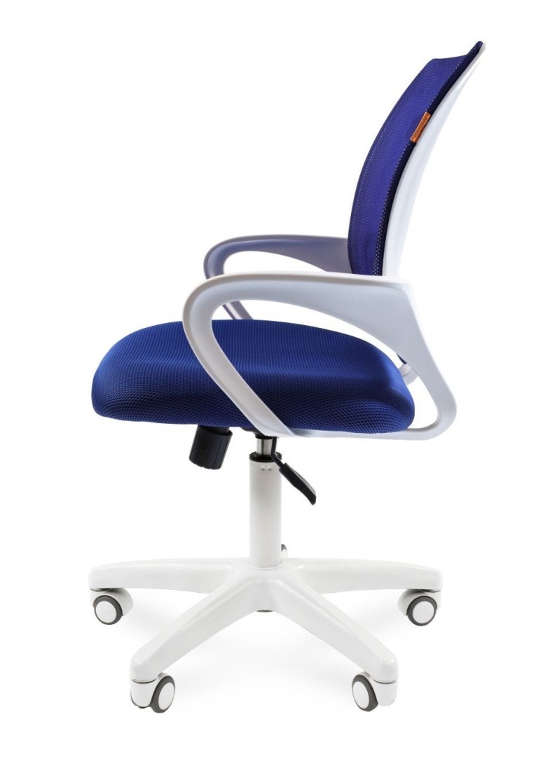 Офисное кресло Chairman 696 Россия белый пластик TW-10/TW-05 синий 