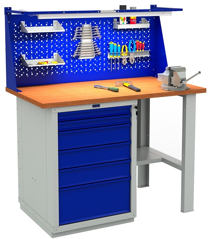 Верстак Expert (№ 205) W120.WS6/F2.011 (1370x1200x700 мм) S4061075 - купить в Са