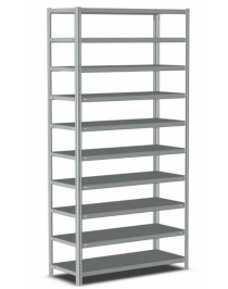 Стеллаж металлический Титан МС-500 1800х1500х300 10 полок Стеллаж металлический Титан МС-500 1800х1500х300 10 полок