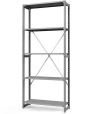 Стеллаж ТСУ 2000x700x500 5 полок (300 кг, металл) Стеллаж ТСУ 2000x700x500 5 полок (300 кг, металл)