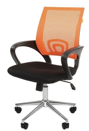 Офисное кресло Chairman 696 Россия TW оранжевый хром new
