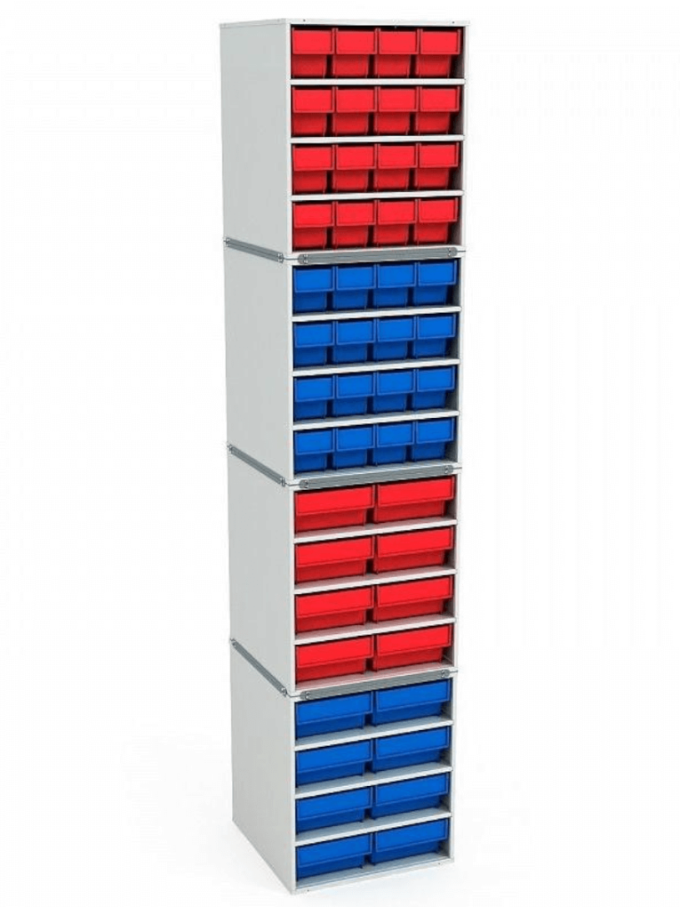 Стационарная кассетница ДиКом (на 4 яруса) 