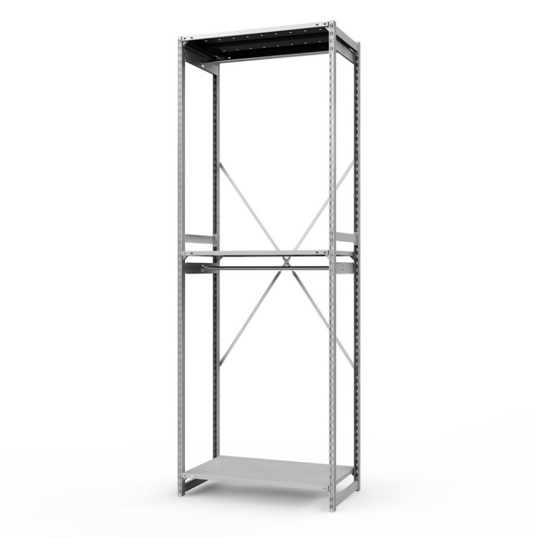 Стеллаж металлический ТСУ Универсал, 3000х1060х500 мм.Штанги: 2шт. Полки: металл перф. 3 шт. 