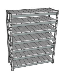 Стеллаж грузовой СГР 3000x900x500 7 полок (металл) Стеллаж грузовой СГР 3000x900x500 7 полок (металл)