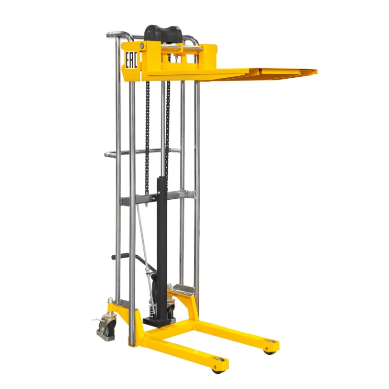 Ручной гидравлический штабелер PJ4150 (400 кг; 1,5 м; с вилами и площадкой) SMARTLIFT (SMART) 