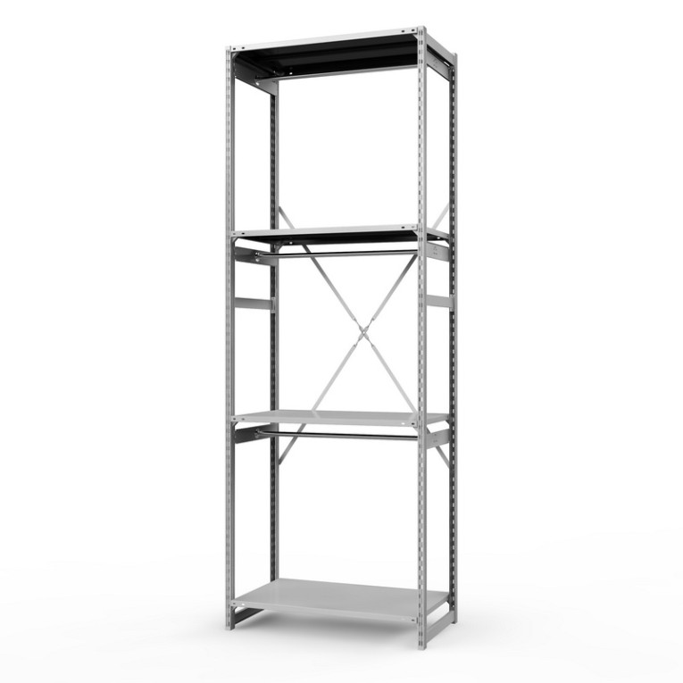 Стеллаж металлический ТСУ Универсал, 3000х1060х500 мм.Штанги: 3шт. Полки: металл 4 шт.  Стеллаж металлический ТСУ Универсал, 3000х1060х500 мм.Штанги: 3шт. Полки: металл 4 шт.