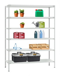 Стеллаж металлический Титан МС-900 2200x1000x400 6 полок Стеллаж металлический Титан МС-900 2200x1000x400 6 полок