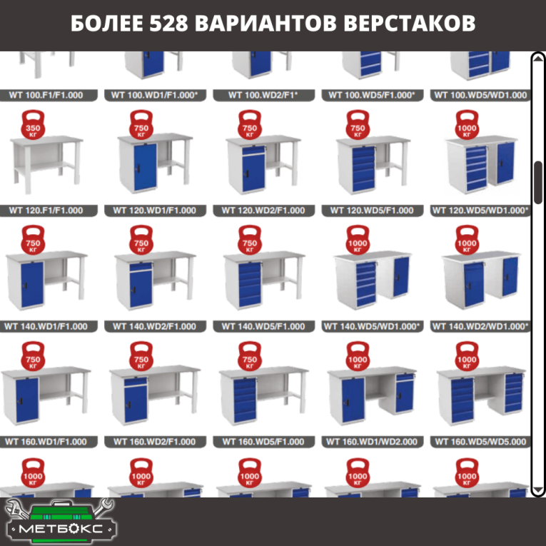Верстак Profi WT120.F1/WD2.111  Верстак Profi WT120.F1/WD2.111