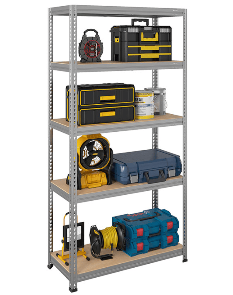 Стеллаж быстросборный ЛОФТ (SBL) 1800x900x450 5 полок (цинк) 