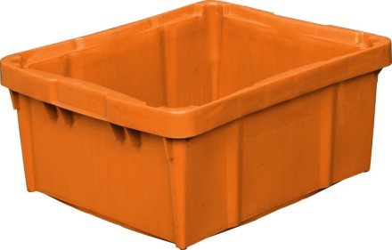 Ящик "Тетра-брик" 480х392х220 (0,5л) оранжевый морозостойкий