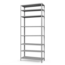 Стеллаж ТС Лайт с перф. полками 1000х1000х300 8 полок Стеллаж ТС Лайт с перф. полками 1000х1000х300 8 полок