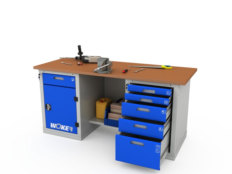 Верстак двухтумбовый WOKER PRO 2205.1800 Верстак двухтумбовый WOKER PRO 2205.1800