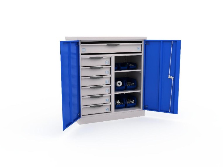 Шкаф инструментальный ERGO 181/2 №10  Шкаф инструментальный ERGO 181/2 №10