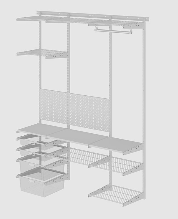 Гардеробная система Практик Home Дача 1 