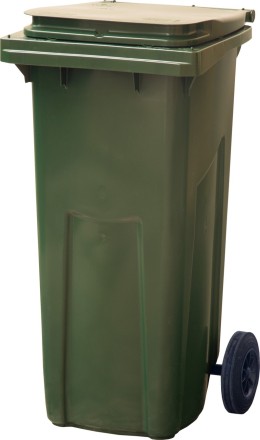 Контейнер для мусора на 120 литров, зелёный