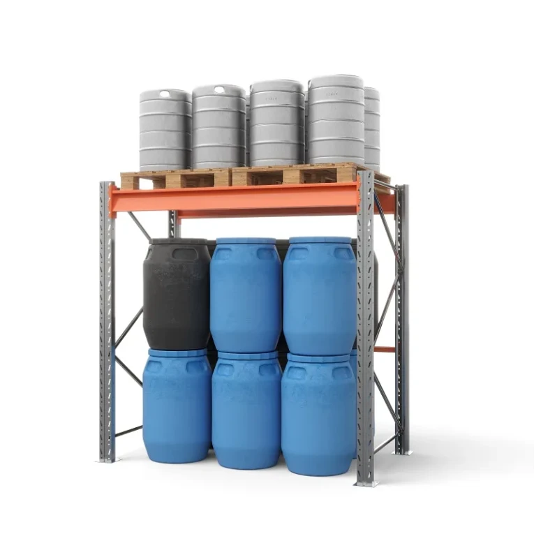 Стеллаж паллетный СПЛ 2000х1800х1100 1 ярус (1300/9700) 