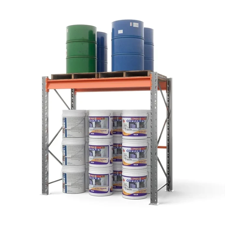 Стеллаж паллетный СПЛ 2000х1800х1100 1 ярус (1300/9700) 