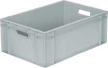 Ящик 600х400х230 сплошной, с ручками, дно с усилением, серый B-4622 Ящик 600х400х230 сплошной, с ручками, дно с усилением, серый B-4622