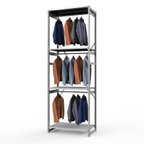 Стеллаж металлический ТСУ Универсал, 3000х1060х600 мм.Штанги: 3шт. Полки: металл перф. 4 шт.