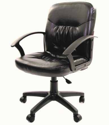 Офисное кресло CHAIRMAN 651, экокожа, черный
