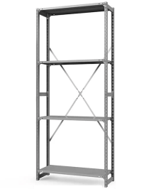 Стеллаж ТСУ 2500x1000x600 4 полки (150 кг, перф) Стеллаж ТСУ 2500x1000x600 4 полки (150 кг, перф)