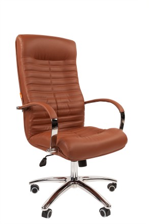 Офисное кресло Chairman 480 экокожа Terra 111 коричневый N