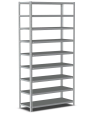 Стеллаж металлический Титан МС-500 2200х1200х400 9 полок Стеллаж металлический Титан МС-500 2200х1200х400 9 полок