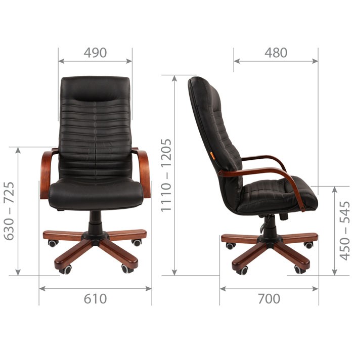 Кресло руководителя Chairman 480WD экопремиум черный N  Кресло руководителя Chairman 480WD экопремиум черный N