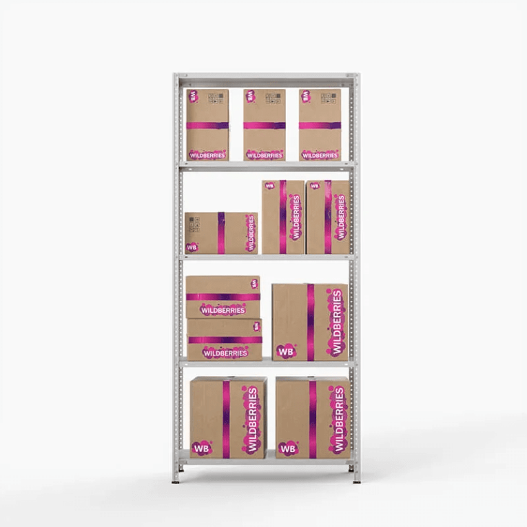 Стеллаж ПВЗ Wildberries 2000х1000х400 5 полок 