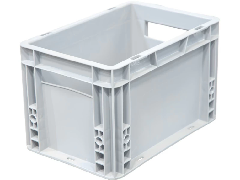 Ящик 300х200х170 сплошной, гладкое дно, цв. серый  Ящик 300х200х170 сплошной, гладкое дно, цв. серый