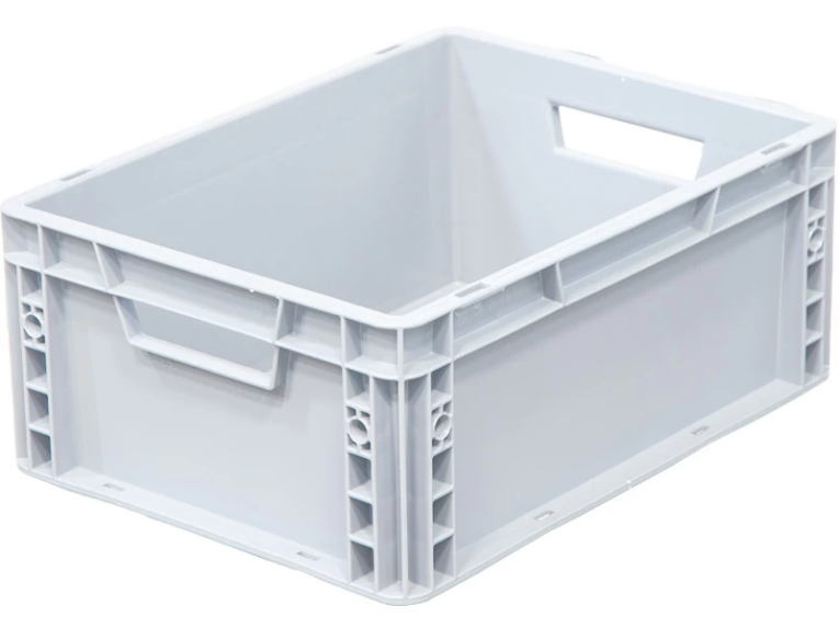 Ящик 400х300х170 сплошной, усиленное дно, цв. серый Ящик 400х300х170 сплошной, усиленное дно, цв. серый