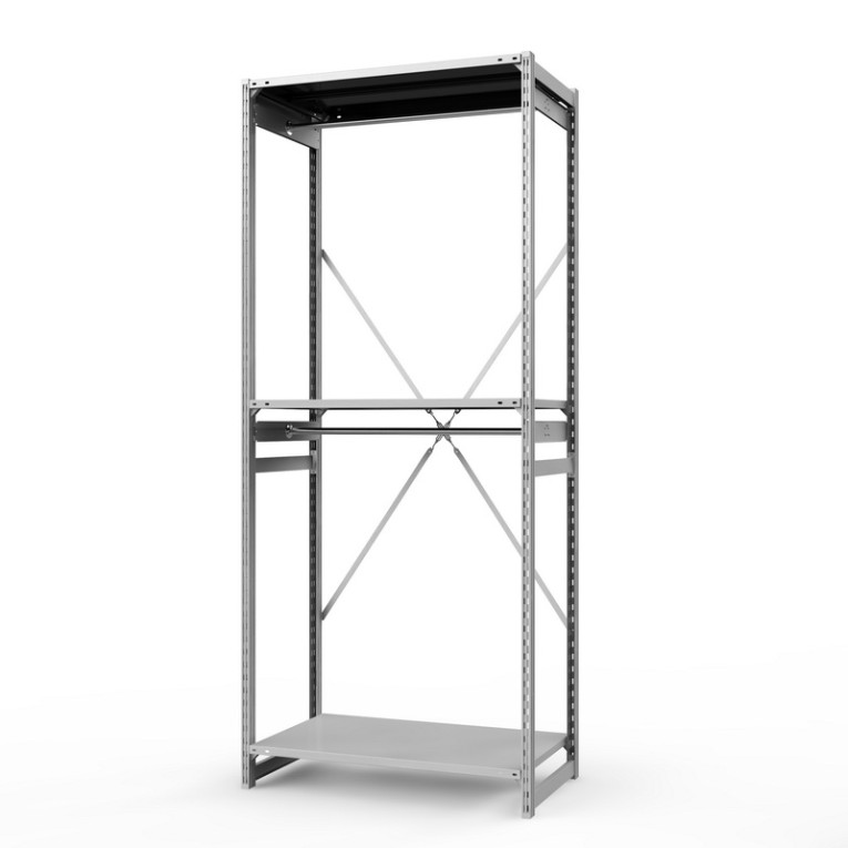 Стеллаж металлический ТСУ Универсал, 2500х1060х500 мм.Штанги: 2шт. Полки: металл 3 шт. 