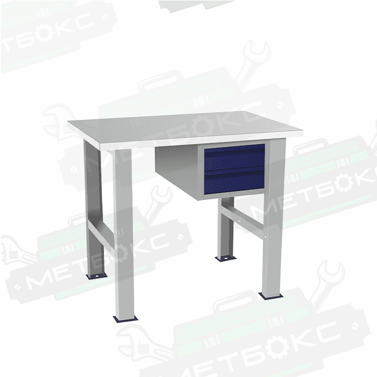 Верстак бестумбовый с подвесным ящиком ВП-Э 