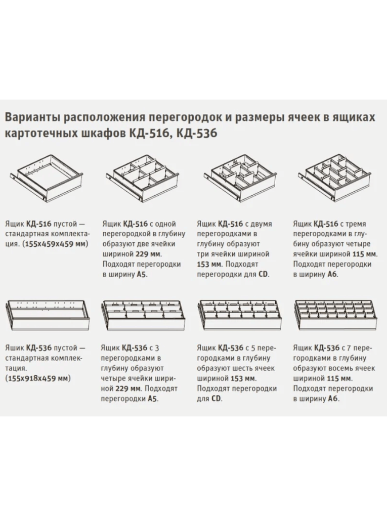 Шкаф картотечный ДиКом КД-536 (без перегородок) Шкаф картотечный ДиКом КД-536 (без перегородок)