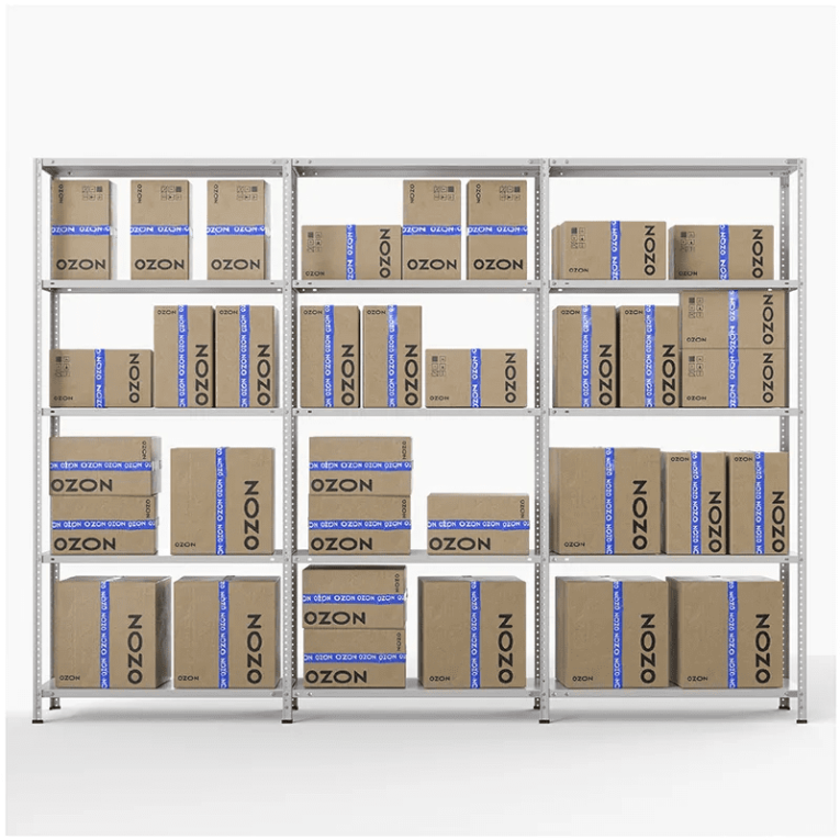 Стеллаж ПВЗ Озон 2000х3000х400 5 полок  Стеллаж ПВЗ Озон 2000х3000х400 5 полок