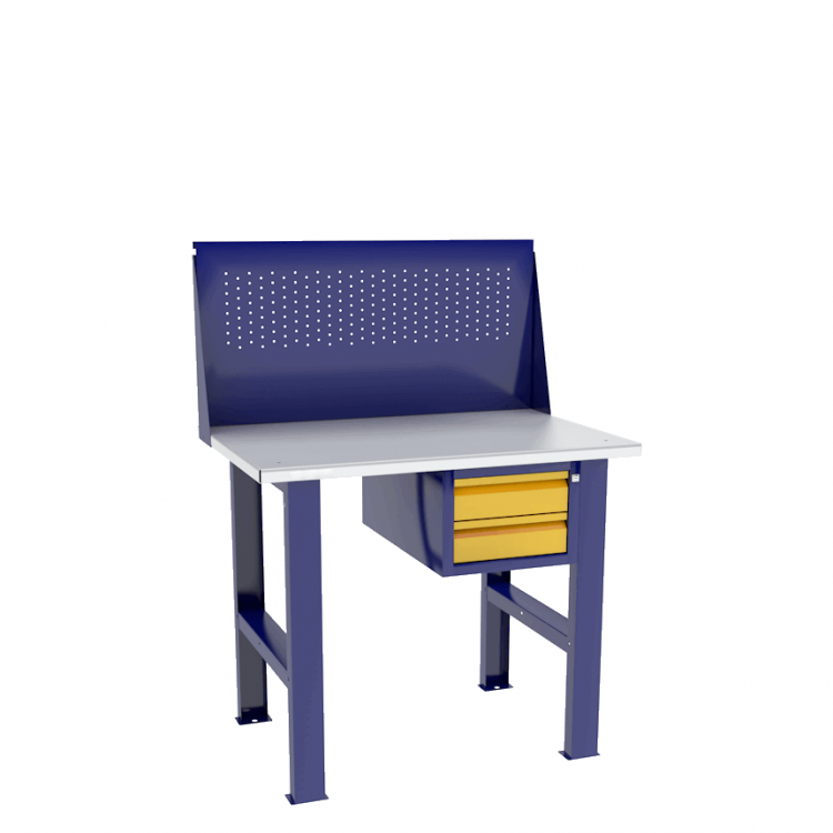 Верстак бестумбовый с подвесным ящиком ВП-Э с экраном 