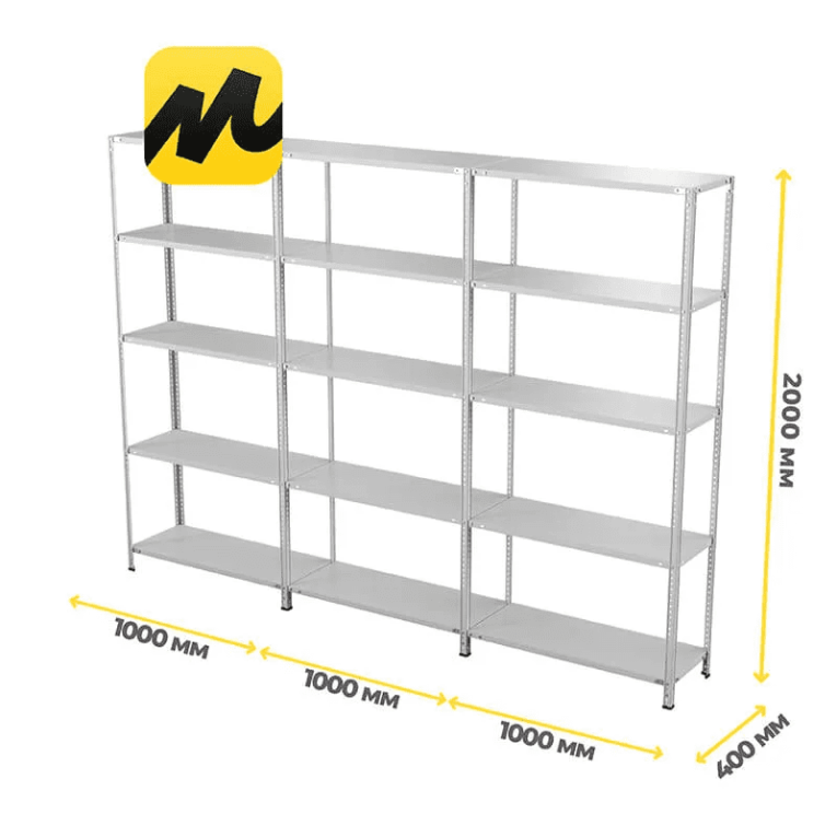 Стеллаж ПВЗ Яндекс Маркет 2000х3000х400 5 полок Стеллаж ПВЗ Яндекс Маркет 2000х3000х400 5 полок