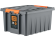 Контейнер особопрочный Rox Box PRO 36 (500х390х250 мм с крышкой и клипсами, антрацит) 