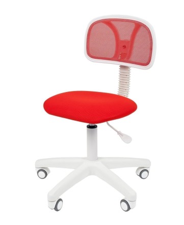 Офисное кресло CHAIRMAN 250, ткань TW/сетчатый акрил, красный, пластик белый
