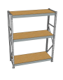 Стеллаж грузовой СГР 3000x1500x500 3 полки (ДСП) Стеллаж грузовой СГР 3000x1500x500 3 полки (ДСП)
