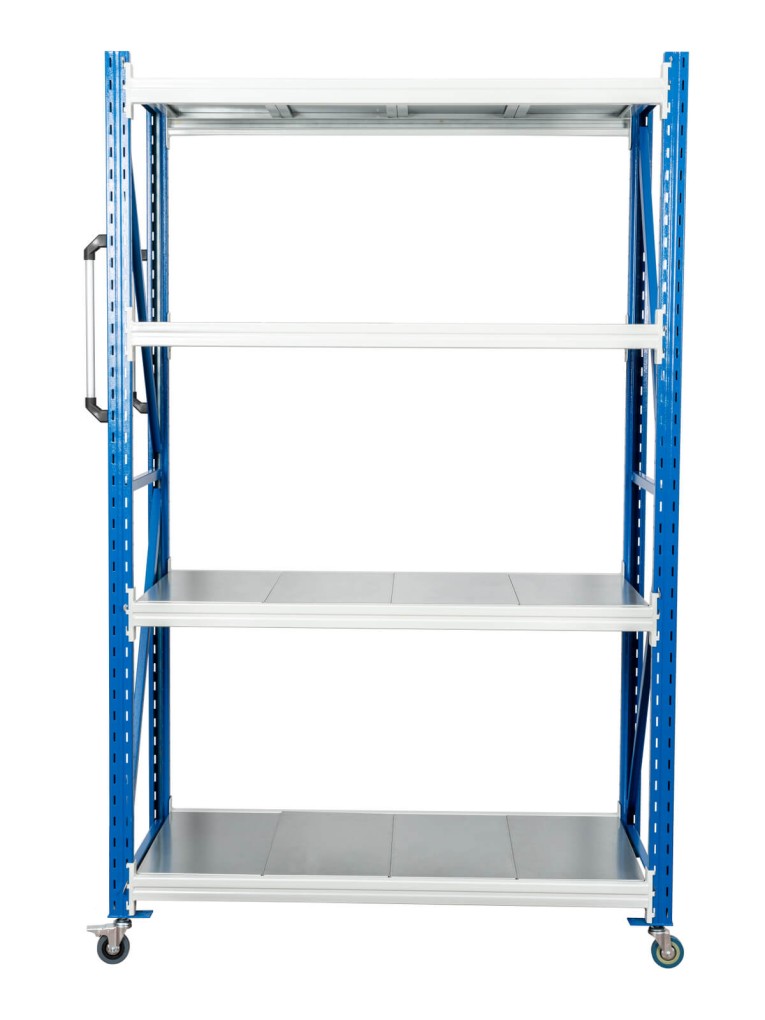 Стеллаж мобильный БиКом СТ-4 250x90x90 4 полки 