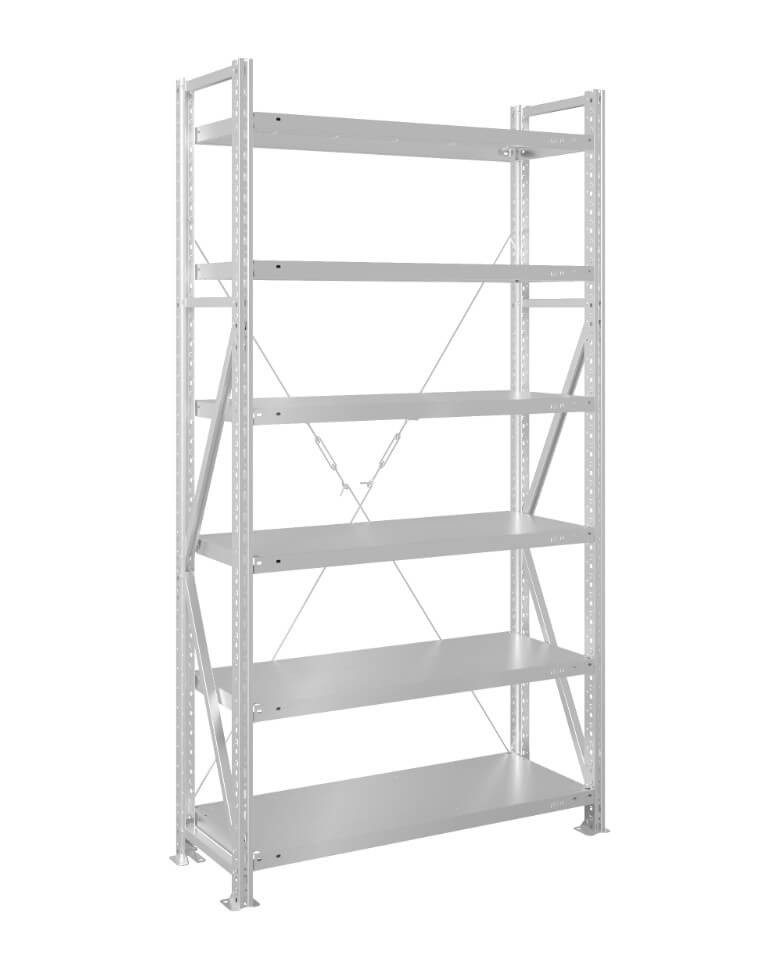 Стеллаж MS U 2500x700x700 6 полок (200 кг, металл) Стеллаж MS U 2500x700x700 6 полок (200 кг, металл)