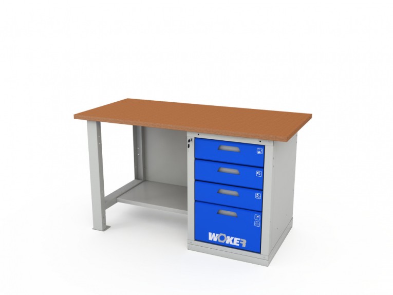 Верстак однотумбовый WOKER PRO 1004.1500 