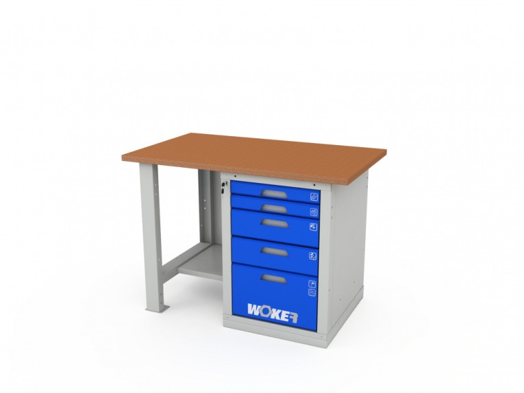 Верстак однотумбовый WOKER PRO 1005.1200 