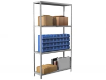 Стеллаж MS Standart 1850х1000х300 4 полки Стеллаж MS Standart 1850х1000х300 4 полки