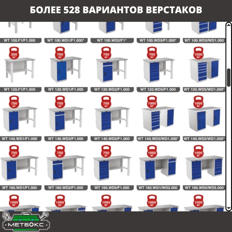 Верстак Profi WT120.WD2/WD2.000 