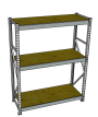 Стеллаж грузовой СГР 3000x900x400 3 полки (фанера) Стеллаж грузовой СГР 3000x900x400 3 полки (фанера)